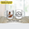 first fathers day mug, personalized promoted from dog dad to human dad mug